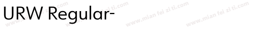 URW Regular字体转换